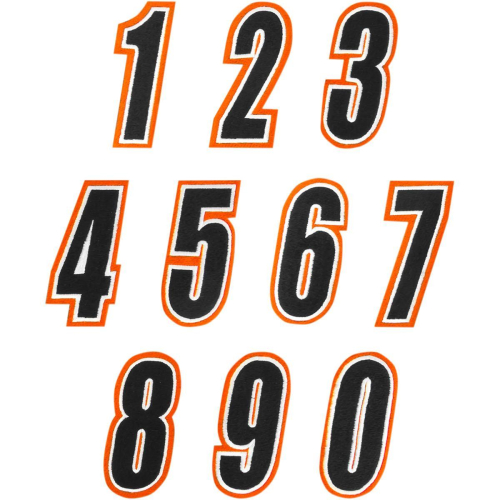 American Kargo - American Kargo Number Patch - #9 - Orange/Black - 3550-0236