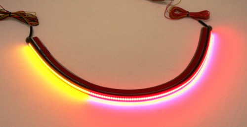 Custom Dynamics - Custom Dynamics Array LED Rear Turn Signal - Amber/Red/Amber - M109-RR-TFARRAY