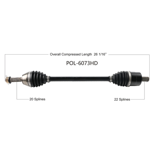 Open Trail - Open Trail HD 2.0 Front Axle - POL-6073HD