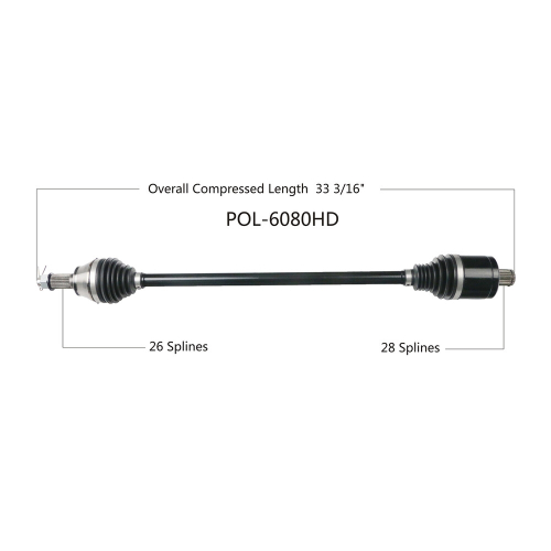 Open Trail - Open Trail HD 2.0 Rear Axle - POL-6080HD