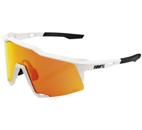 100% - 100% Speedcraft Sunglasses - 61001-412-02 - Off White/Red Fluo/Blue - OSFM