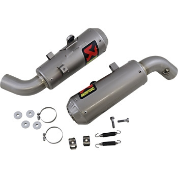 Akrapovic - Akrapovic Slip-On Line Dual Exhaust - Titanium Mufflers - S-D9SO11-HCBT