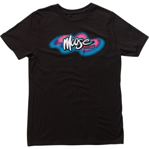 Moose Racing - Moose Racing Retro Moose Youth T-Shirt - 3032-3511 - Black - X-Large
