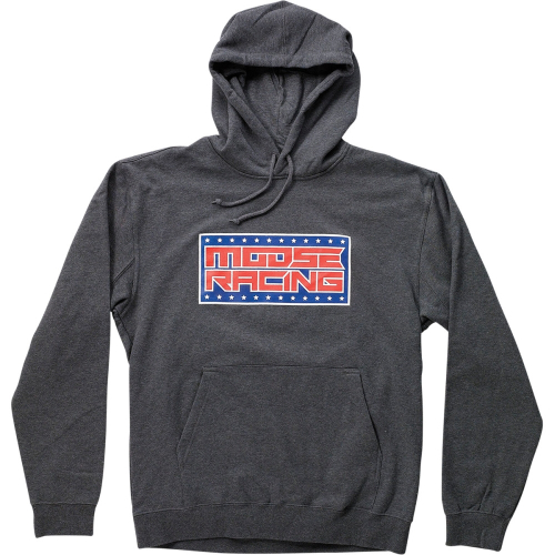 Moose Racing - Moose Racing Star Spangled Hoodie - 3050-5878 - Gray - 2XL