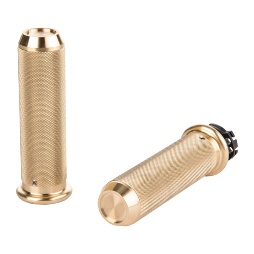 HardDrive - HardDrive Knurled Cable Throttle Grips - Brass - R-GR100-K5