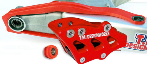 T.M. Designworks - T.M. Designworks Factory Edition 2 Stage Chain Slide-N-Guide Kit CR4 Guide - Red - HCP-9SK-RD