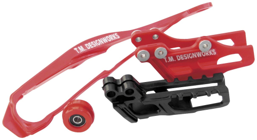 T.M. Designworks - T.M. Designworks Factory Edition 2 Stage Chain Slide-N-Guide Kit FE1 Guide - Red - HCP-4SK-RD