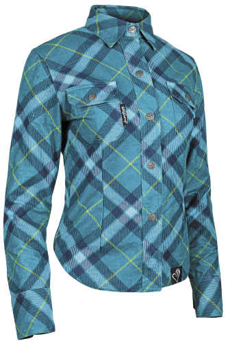 Speed & Strength - Speed & Strength Cross My Heart Reinforced Moto Shirt - 1106-1402-0751 - Teal - X-Small