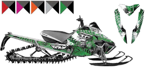ArcticFX - ArcticFX Bombsquad Graphics - Hood/Side Panel Kit - Red - 04-2-21-24-01