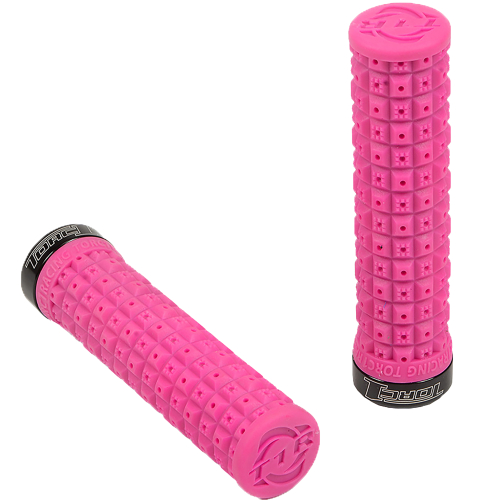 TORC1 Racing - TORC1 Racing Defy Lock-On Grips - Pink/Black - 2750-0902