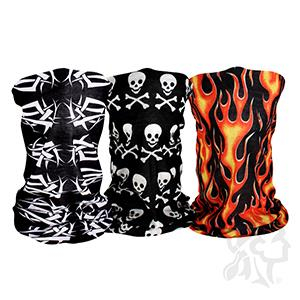 Zan Headgear - Zan Headgear Motley Tube - 3 Pack  - T3005 - Black - OSFM