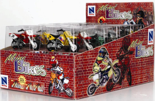 New Ray Toys - New Ray Toys Mini Bikes with Pull-Back Mechanism - 427