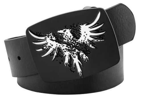 Westside Accessories - Westside Accessories Nickle Eagle Belt - 6018 - Black - 32