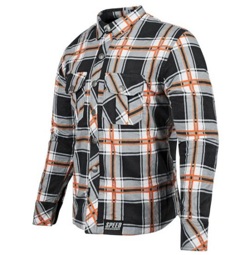 Speed & Strength - Speed & Strength Rust and Redemption Armored Moto Shirt - 878997 - Black/Orange - 3XL