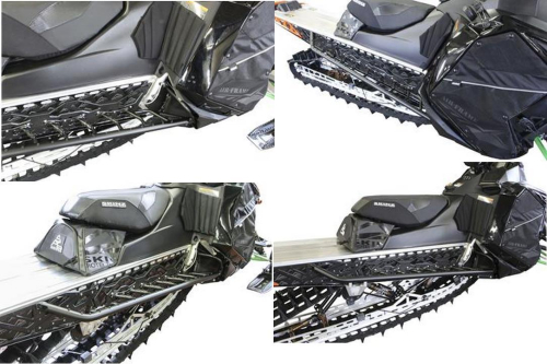 Skinz Protective Gear - Skinz Protective Gear AirLoc Running Boards - Flat Black - BPAFRB225-AL-FBK