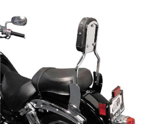 MC Enterprises - MC Enterprises Sissy Bars with Studded Pad - Black - 290-04P