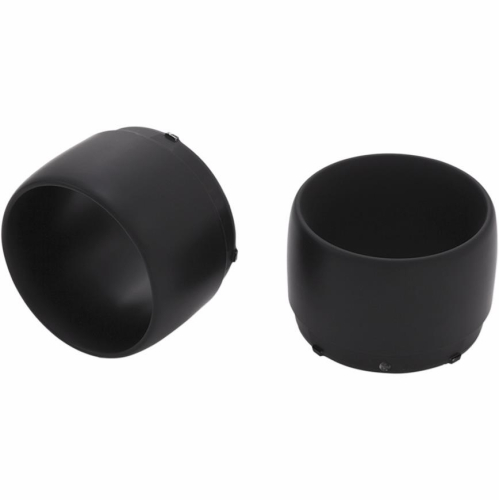 Ciro - Ciro 4in. Slip-On Muffler End Caps - Jet - Black - 31310