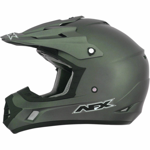 AFX - AFX FX-17Y Solid Youth Helmet - 01110998 - Flat Olive Drab - Small