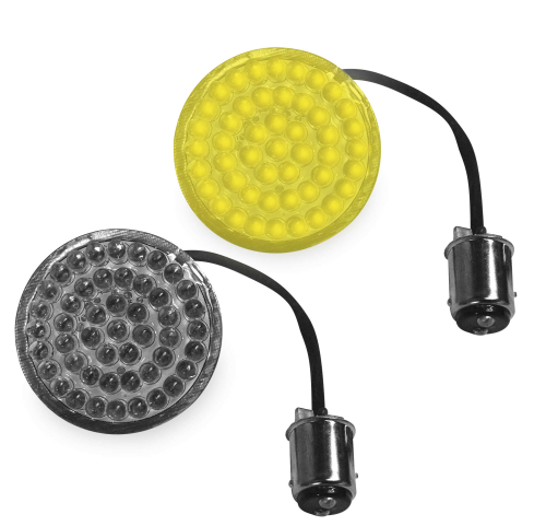 Radiantz - Radiantz Retroz LED Turn Signal Inserts - Amber - Flat Style - Dual Function - 9520-27