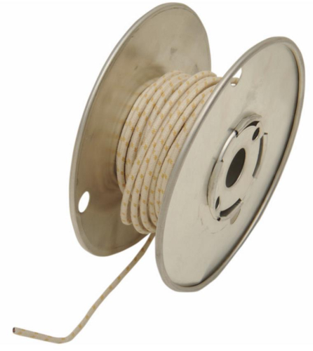 NYC Choppers - NYC Choppers 16 Gauge Braided Wire with Tracers - Yellow - 25ft. - 16GWRYEL