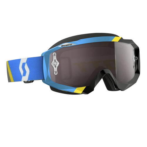 Scott USA - Scott USA Hustle Goggles - 240587-4983269 - Asymmetric Blue / Silver Chrome Works Lens - OSFM