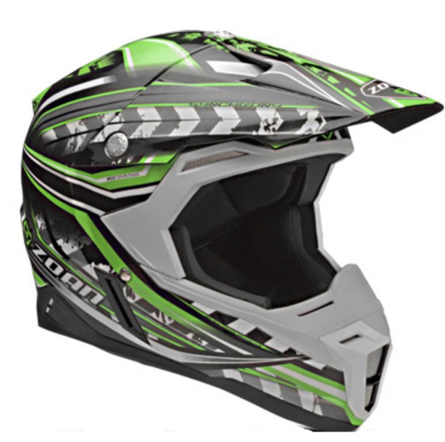 Zoan - Zoan Synchrony MX Monster Graphics Helmet - 521-125 - Black/Green - Medium