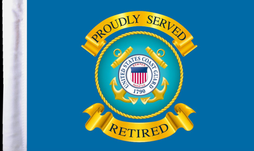 Pro Pad - Pro Pad 10in. x 15in. Flag - Retired US Coast Guard - FLGRTCGD15