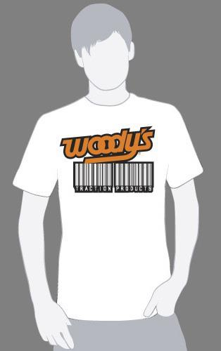 Woodys - Woodys Bar Code T-Shirt - 102-CODE-M - White - Medium