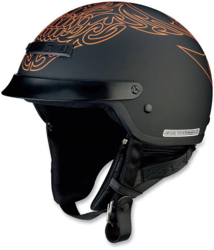 Z1R - Z1R Nomad Tribal Helmet - XF-2-0103-1155 - Black/Orange - Small
