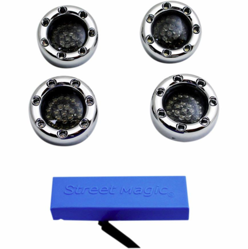 Custom Dynamics - Custom Dynamics Complete Bullet Ringz LED Turn Signal Kit - Chrome - BTRKIT1157C