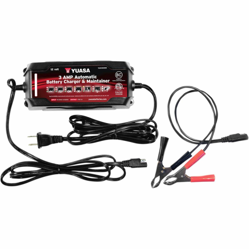Yuasa - Yuasa 3 AMP Automatic Battery Charger/Maintainer - YUA1203000