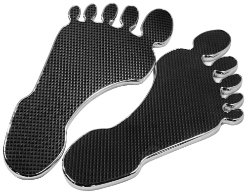 RF Custom Parts - RF Custom Parts Footboards - Chrome - XF-1-661319