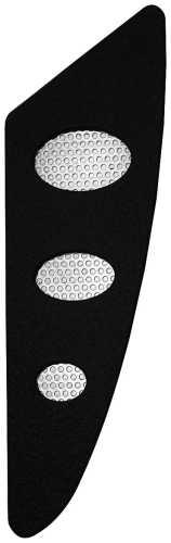 RF Custom Parts - RF Custom Parts Floorboards - Black with Chrome Speedball - XF-1-661316