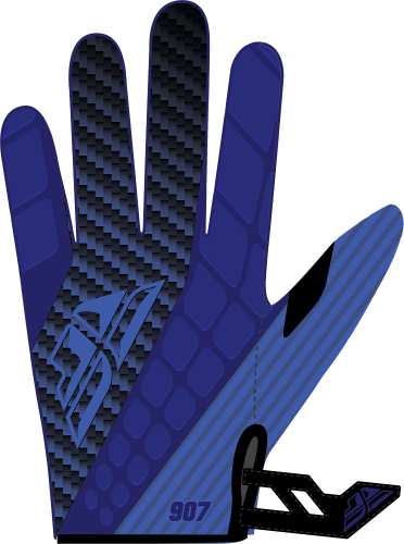 Fly Racing - Fly Racing 907 MX Gloves (2016) - 369-64107 - Black/Blue - 07