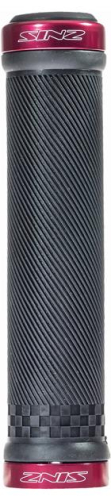 Sinz - Sinz Lock-On Mini Grips - Black/red - 91-0370KR