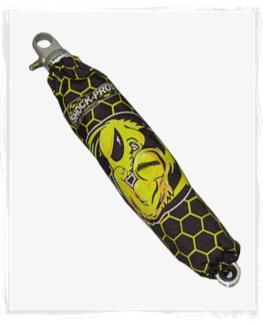Shock-Pros - Shock-Pros Superbee Shock Covers - Black - S202SUBE