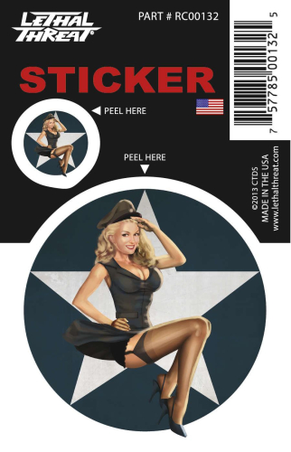 Lethal Threat - Lethal Threat Reporting for Duty Mini Decal - RC00132