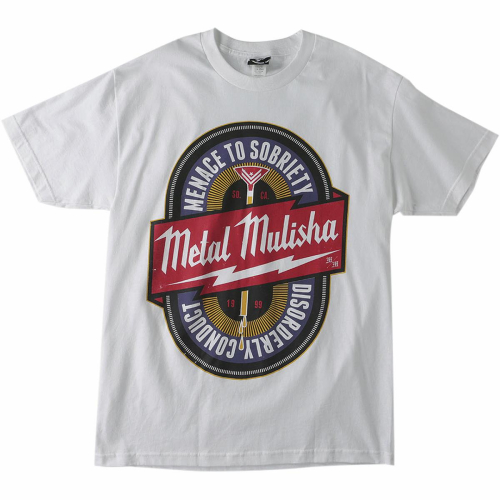 Metal Mulisha - Metal Mulisha Sobriety T-Shirt - M155S18130WHTM - White - Medium