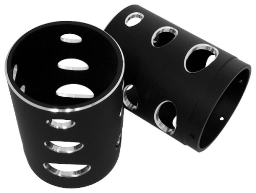 RF Custom Parts - RF Custom Parts Exhaust Tips - Flat Black - RF-3569