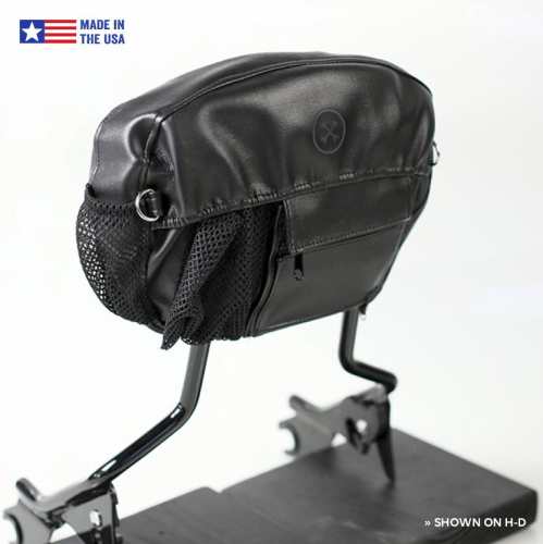 Bone Mountain - Bone Mountain Motor Gear Triple Threat Passenger/Rider Backrest Organizer - 681151