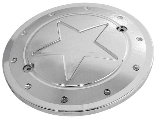RF Custom Parts - RF Custom Parts Derby Cover - Chrome - Lone Star - RF-3614CR