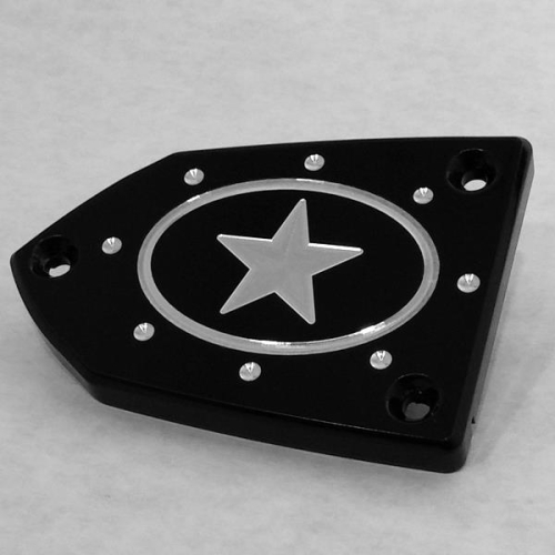 RF Custom Parts - RF Custom Parts Reservoir Cover - Left - Lone Star - Black - RF-3625L