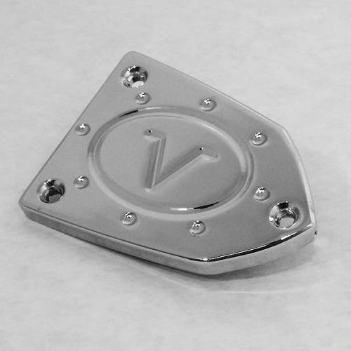 RF Custom Parts - RF Custom Parts Reservoir Cover - Left - V - Chrome - RF-3567