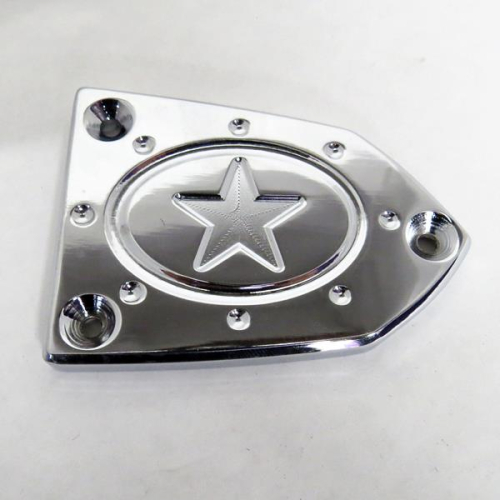 RF Custom Parts - RF Custom Parts Reservoir Cover - Left - Lone Star - Chrome - RF-3625LC
