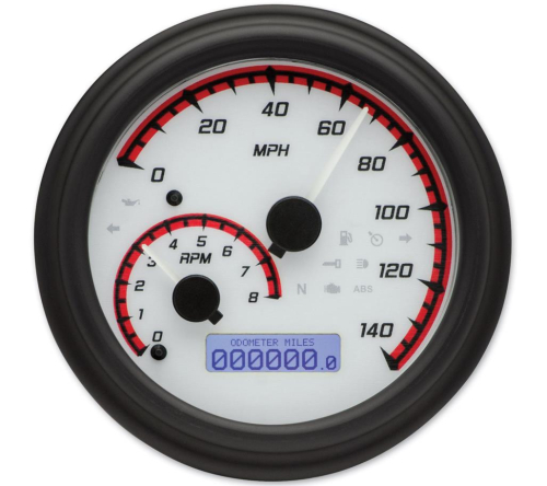 Dakota Digital - Dakota Digital MVX Analog Gauge System - White/Red/Black - MVX-2011-WR-K