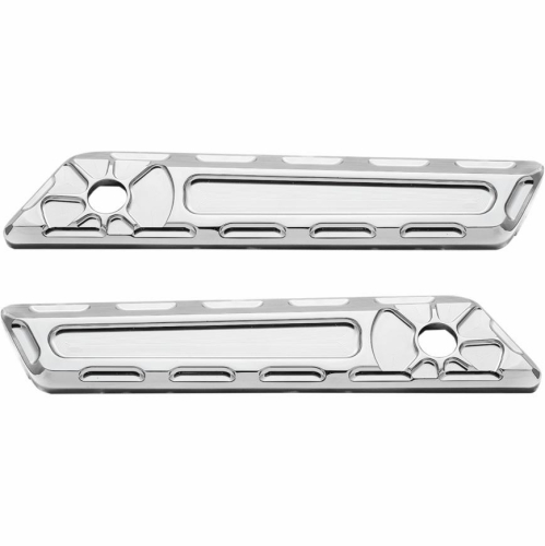 LA Choppers - LA Choppers Fusion Saddlebag Hinge Covers - Chrome - LA-F390-01