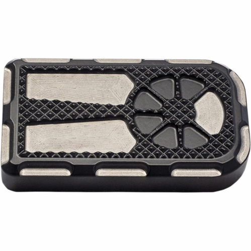 LA Choppers - LA Choppers Fusion Brake Pedal Cover - Laser Satin Black - LA-F420-00M