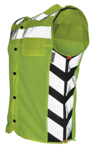 Missing Link - Missing Link Meshed Up Safety Vest - MUMGS - Hi-Vis Green - Small