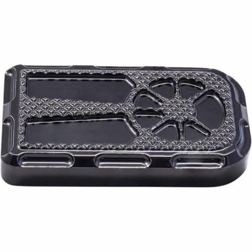 LA Choppers - LA Choppers Fusion Brake Pedal Cover - Decadent Black Powdercoat - LA-F420-00B