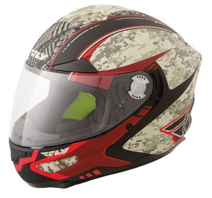 Fly Racing - Fly Racing Luxx Camo Helmet - F73-8322M - Red Camo - Medium